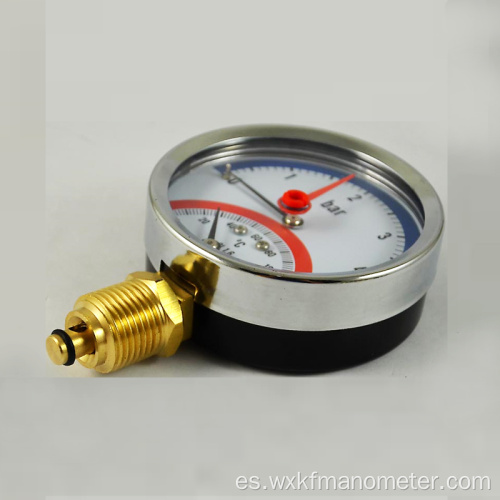 304 termómetro de acero inoxidable y medidores de presión